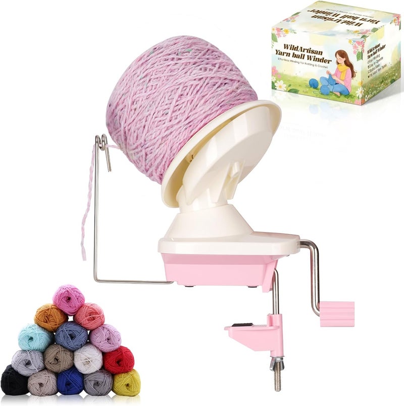 WildArtisan Yarn Winder,Yarn Ball,Easy to Set Up & Effortless to Use Yarn Cake Winder Makes Neat 3.5oz with Quiet Operation,Yarn Winder for Crocheting and Knitting Enthusiasts - Image 1